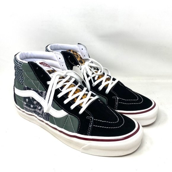 VANS Sk8-Hi 38 DX PW Sneaker Anaheim Canvas Suede Black Multi Men VN0A54FB9GU - Picture 5 of 8